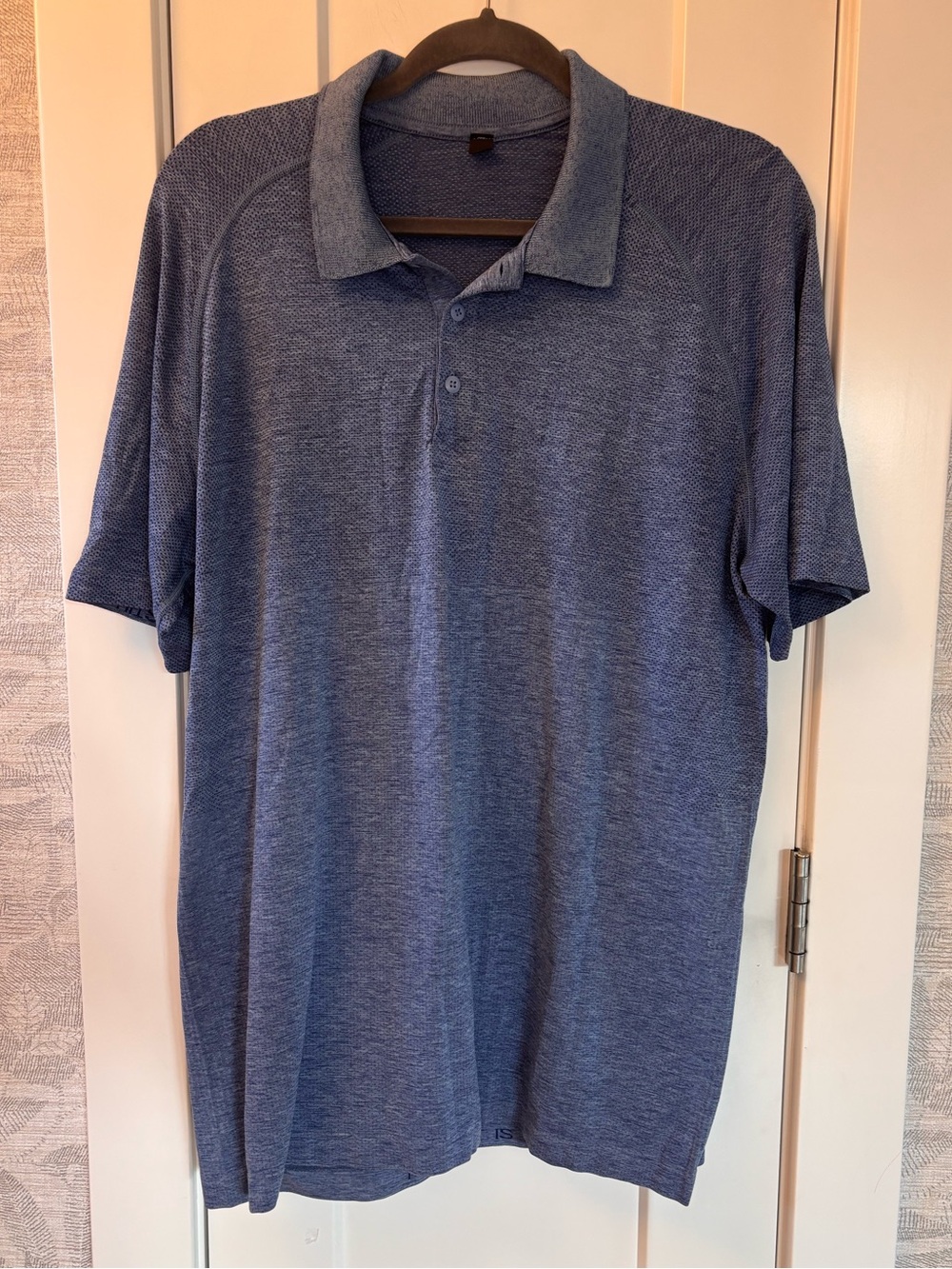 Lululemon Men's Vent Blue Golf Polo Shirt Size XL